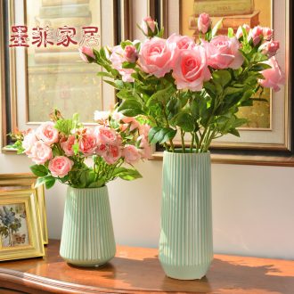 Murphy, contracted and I ceramic vase decoration place to live in the living room table simulation dry flower art flower arranging