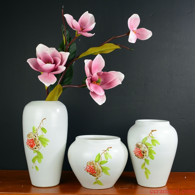 Jingdezhen ceramic vases, new Chinese style furnishing articles dried flowers flower arrangement I and contracted sitting room decoration home decoration