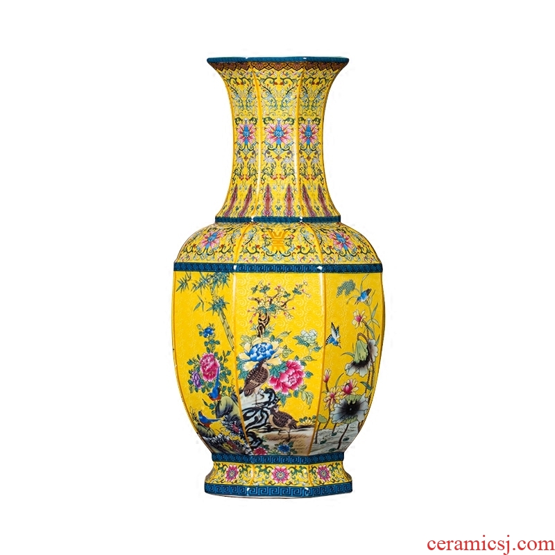 Jingdezhen ceramics big blue and white porcelain vase splendid sunvo hotel decoration sitting room place large landing - 569959440531