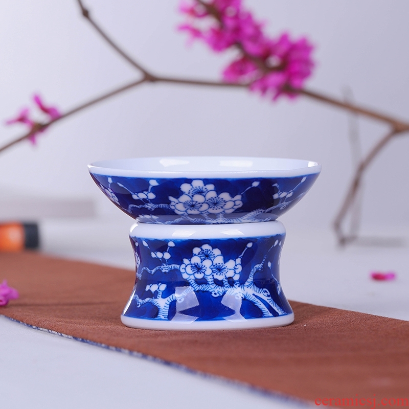 Jingdezhen ceramic filter) hand-painted tea tea kung fu tea tea tea accessories wire mesh filter