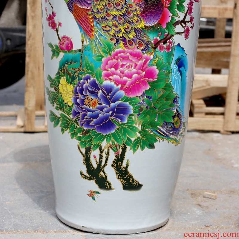 Large vase courtyard ceramic VAT landing tank flowerpot tank yard villa coarse pottery jars to restore ancient ways - 552070271430