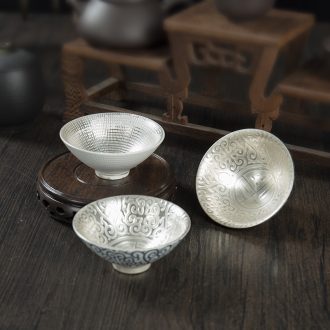 Ronkin ceramic building light master sample tea cup vintage hat cup single cup kung fu tea cups personal tea bowl