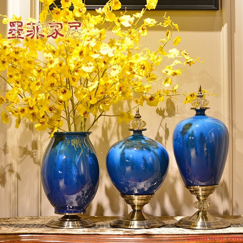 Murphy's European creative ceramic vase simulation flower dried flowers flower arrangement sitting room dining-room place home decoration