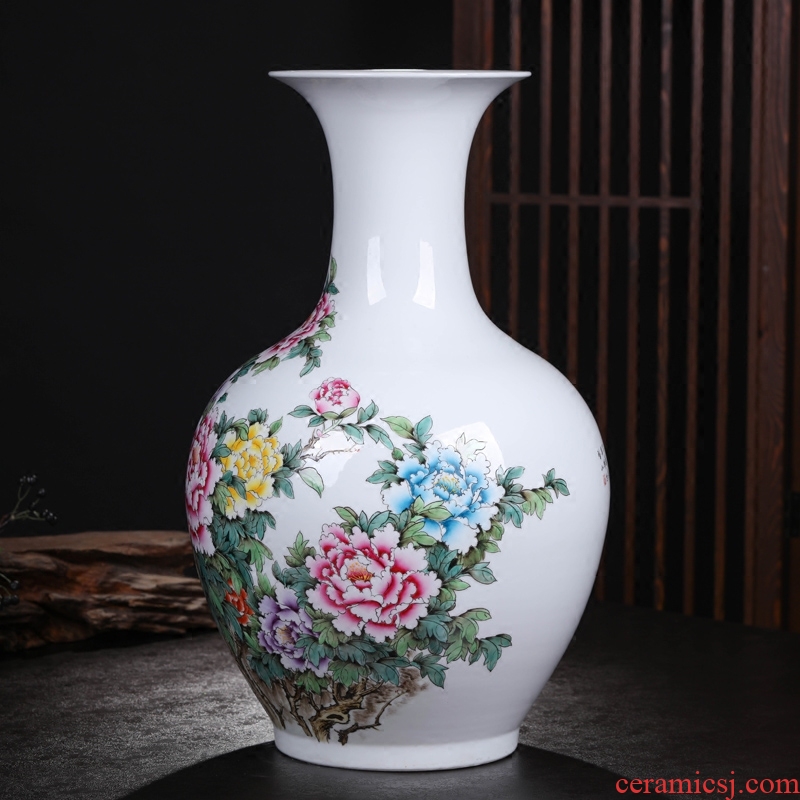 Better sealed up with porcelain of jingdezhen ceramic antique hand - made pastel home furnishing articles rich ancient frame of Chinese style porcelain vase - 559315769511