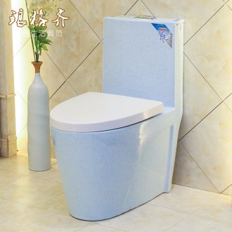 Siphon jet conjoined implement water - saving.mute high - grade toilet sit urinal ceramics gold toilet blue star
