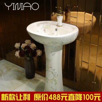 Pillar basin ceramic lavabo balcony is suing toilet lavatory basin sink Pillar landing one column