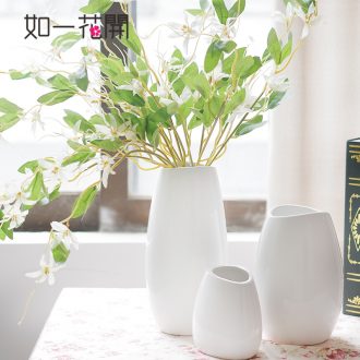 "According to Japanese modern night snow pure and fresh and contracted ceramic vases, furnishing articles home sitting room TV ark of tea table decorations