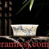 Jingdezhen ceramic tea cup hand-painted under the glaze color sample tea cup cup personal cup bowl cups a single master