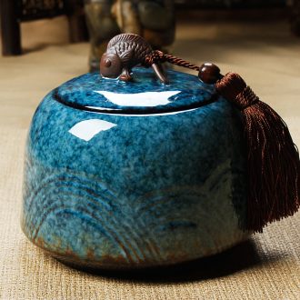 Friends are large ceramic kiln caddy seal pot tieguanyin big POTS leap three color