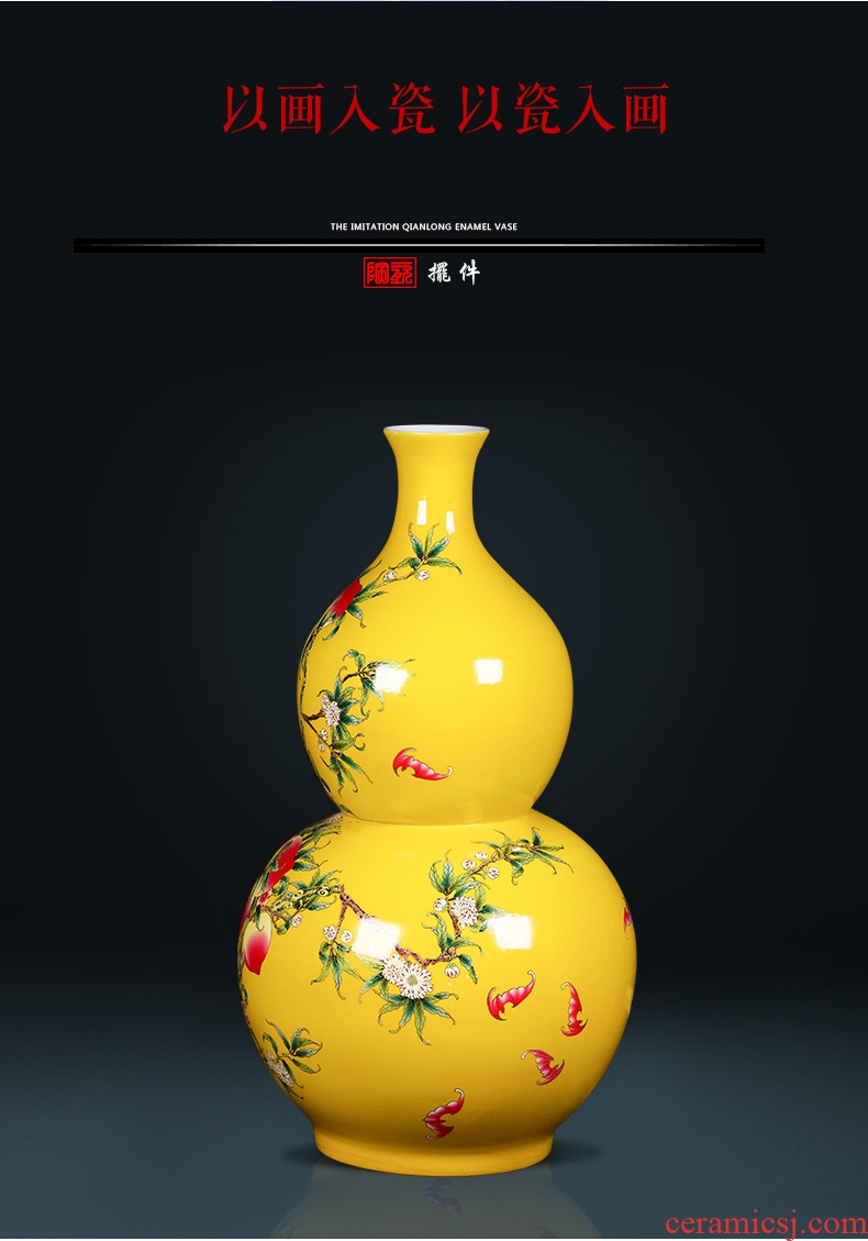 Jingdezhen ceramic large vases, flower arrangement sitting room place white I and contracted POTS - 573860293254 manual landing window