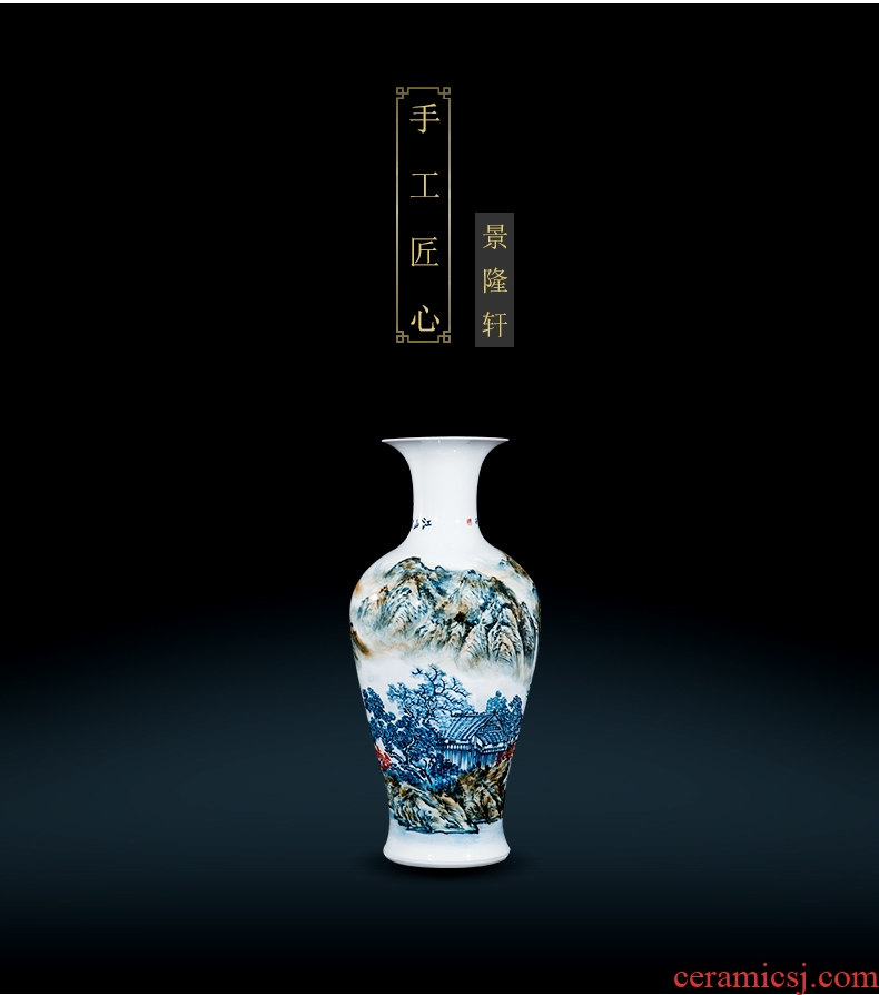 Jingdezhen ceramic vase three - piece furnishing articles sitting room TV cabinet decoration home decoration of Chinese style rich ancient frame large - 570776555868