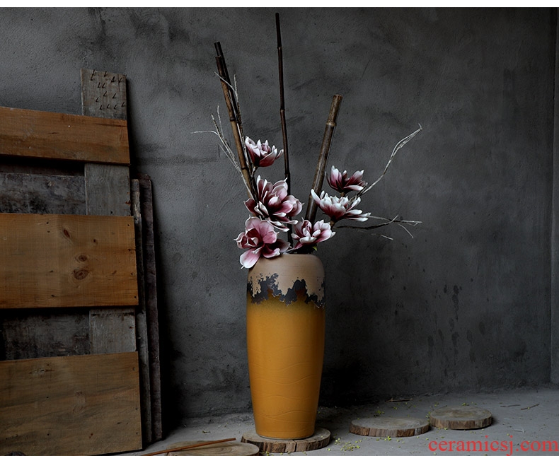 Jingdezhen ceramic vase of large modern European ikebana sitting room adornment furnishing articles villa hotel porch floral outraged - 573234707397