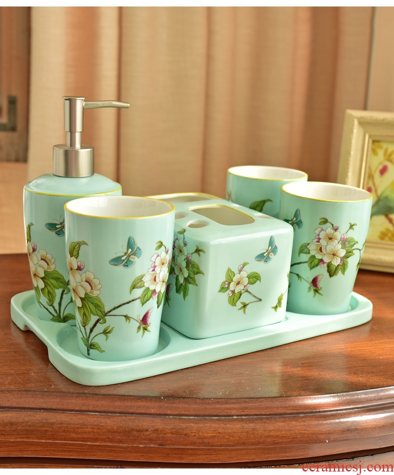 Murphy, American country multi - functional ceramic sanitary ware has six sets of new classic bathroom toilet toiletries furnishing articles