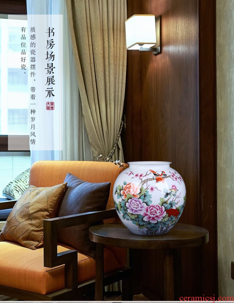 Jingdezhen ceramic flower implement archaize up open piece of large vases, modern home decoration sitting room place flower arrangement - 563564655619