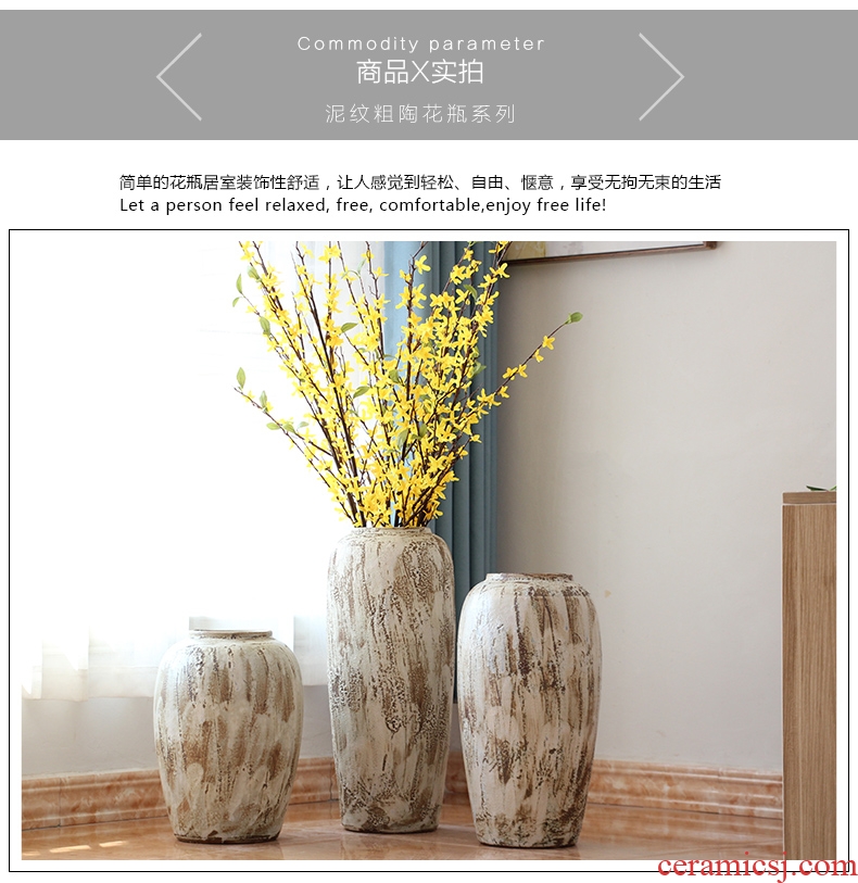 Jingdezhen ceramics of large vases, flower arranging Jane European I and contracted sitting room adornment handicraft furnishing articles - 555764553592