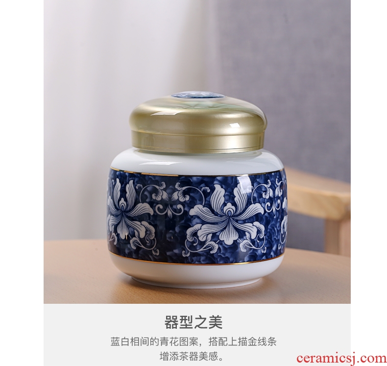 Old &, kung fu tea tea canister ceramic large POTS dry storage sealed as cans of puer tea pot