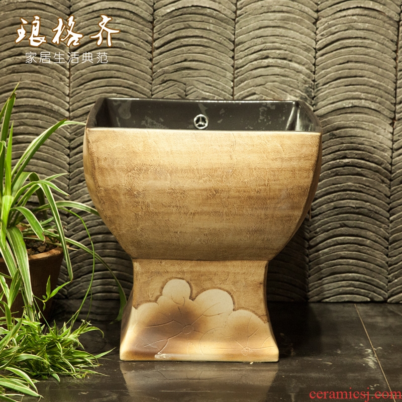 Koh larn, qi Chinese jingdezhen ceramic art mop mop pool pool balcony toilet basin courtyard mop pool