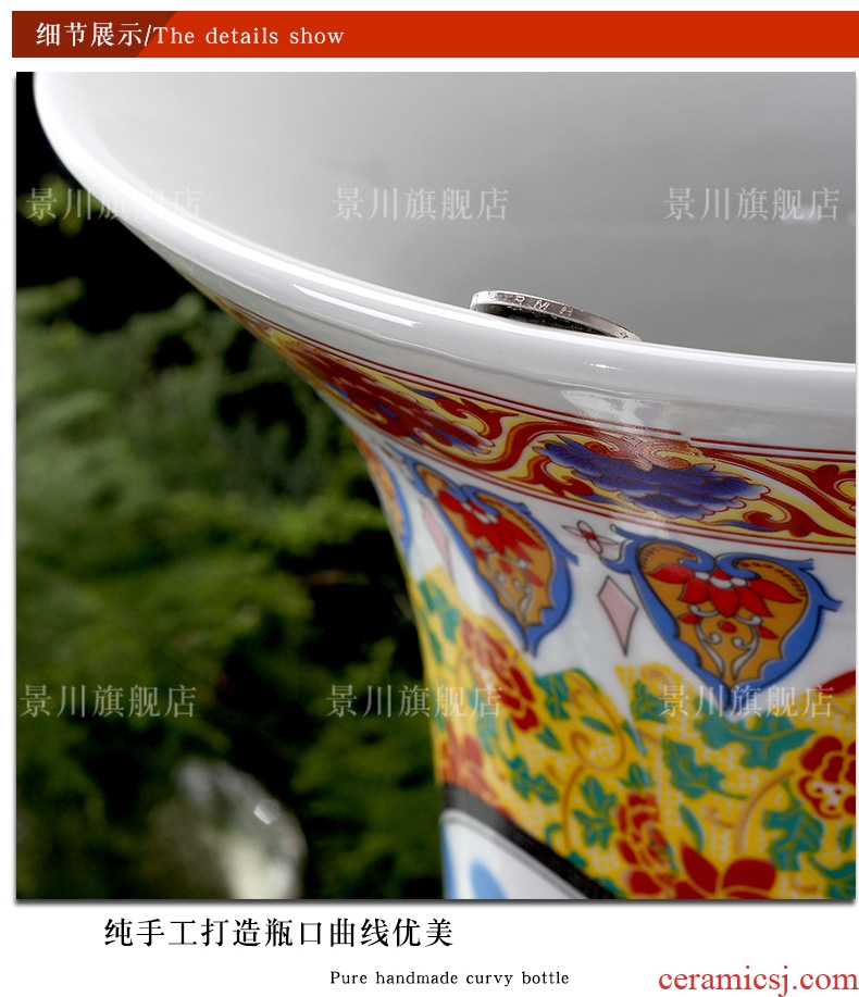 Jingdezhen ceramics has a long history in the bright future of large blue and white porcelain vase hotel furnishing articles - 539566553794 sitting room