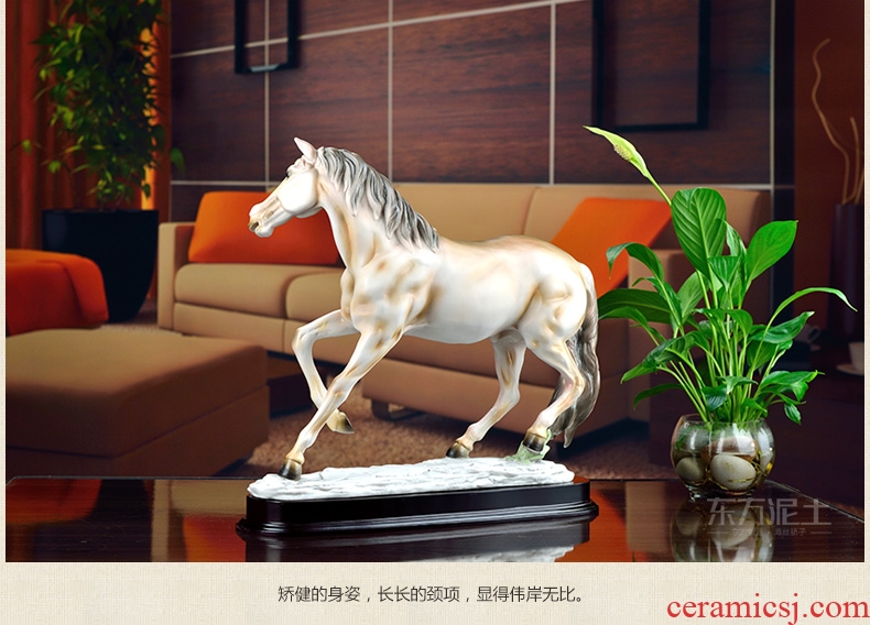 Oriental clay ceramic handicraft furnishing articles office business gifts to send the led/success D09-08
