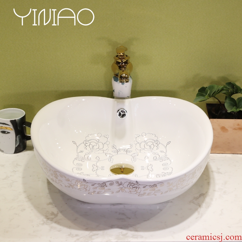 Million birds alien art stage basin ceramic lavatory circular basin basin on the toilet lavabo