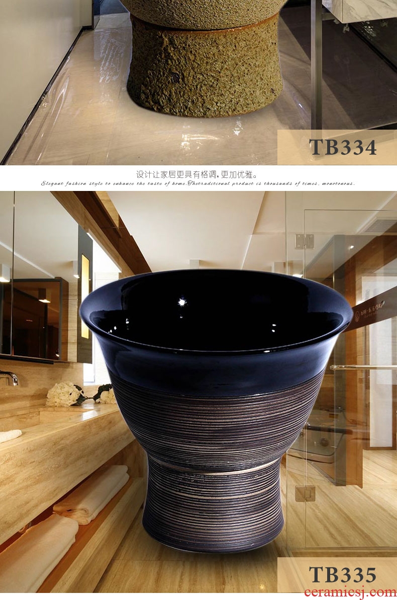 The Mop pool handicraft in jingdezhen ceramic household balcony retro archaize floor size Mop pool