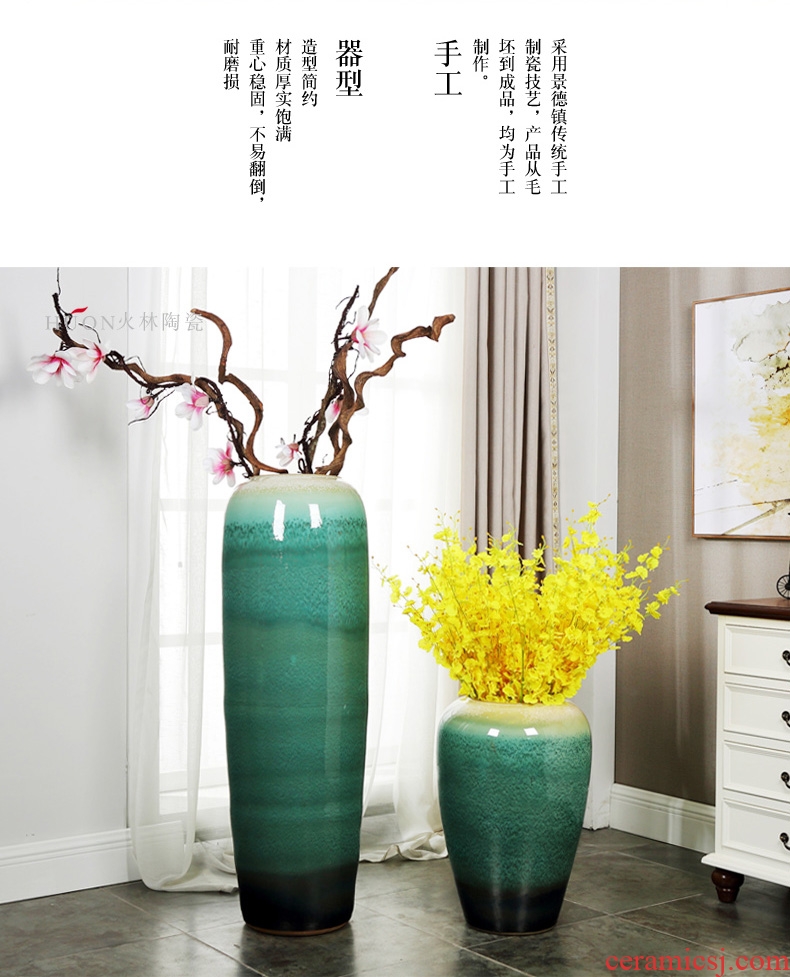 Murphy 's new classic ceramic big vase Chinese sitting room porch receive tank decoration dry flower arranging flowers, flower art furnishing articles - 567334237431