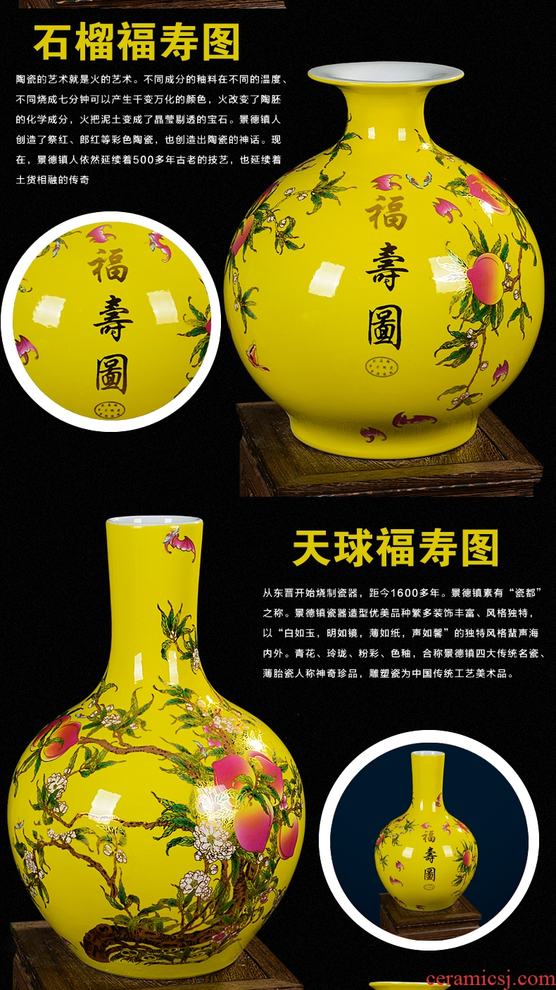 Jingdezhen blue and white ice storage tank of archaize ceramics mei general tank mesa adornment that occupy the home furnishing articles - 44449175200 big vase