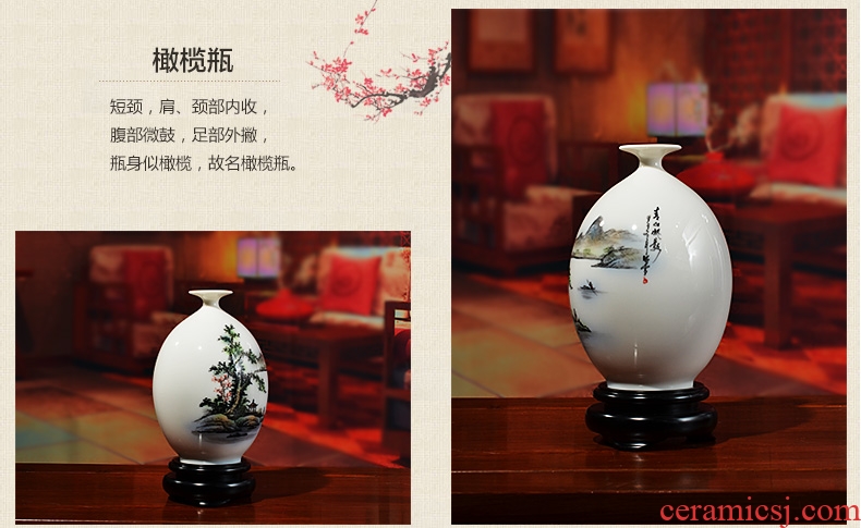 The east mud hand - made vases furnishing articles Chinese style household adornment creative ceramic flower arrangement sitting room/castle peak FanYing