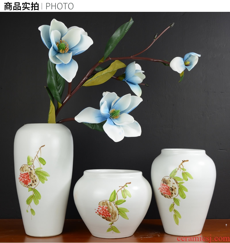 Jingdezhen ceramic vases, new Chinese style furnishing articles dried flowers flower arrangement I and contracted sitting room decoration home decoration