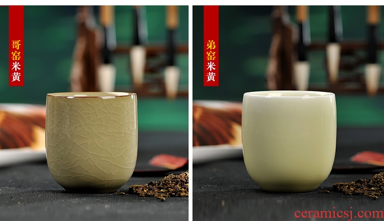 Sapphire hin Japanese celadon teacup creative gifts insulation conference office cup tea ceramic cup six color cup