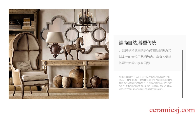 Jingdezhen ceramics of large vases, flower arranging large new Chinese style home sitting room adornment TV ark furnishing articles - 550343278132