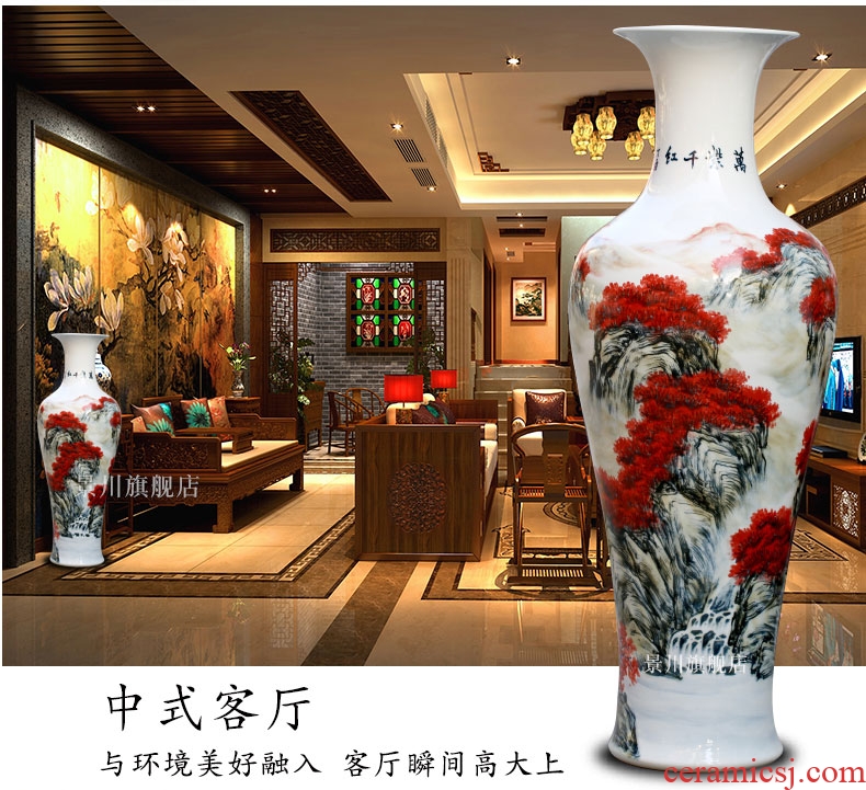 Dry branches Dry flower simulation demand flower of large ceramics vase decorated living room furnishing articles suit modern European - 546287526256