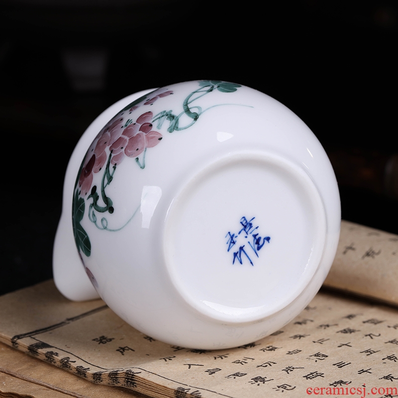 Jingdezhen hand - made under the glaze color ceramic fair keller kung fu tea accessories and cup and a cup of tea is tea sea