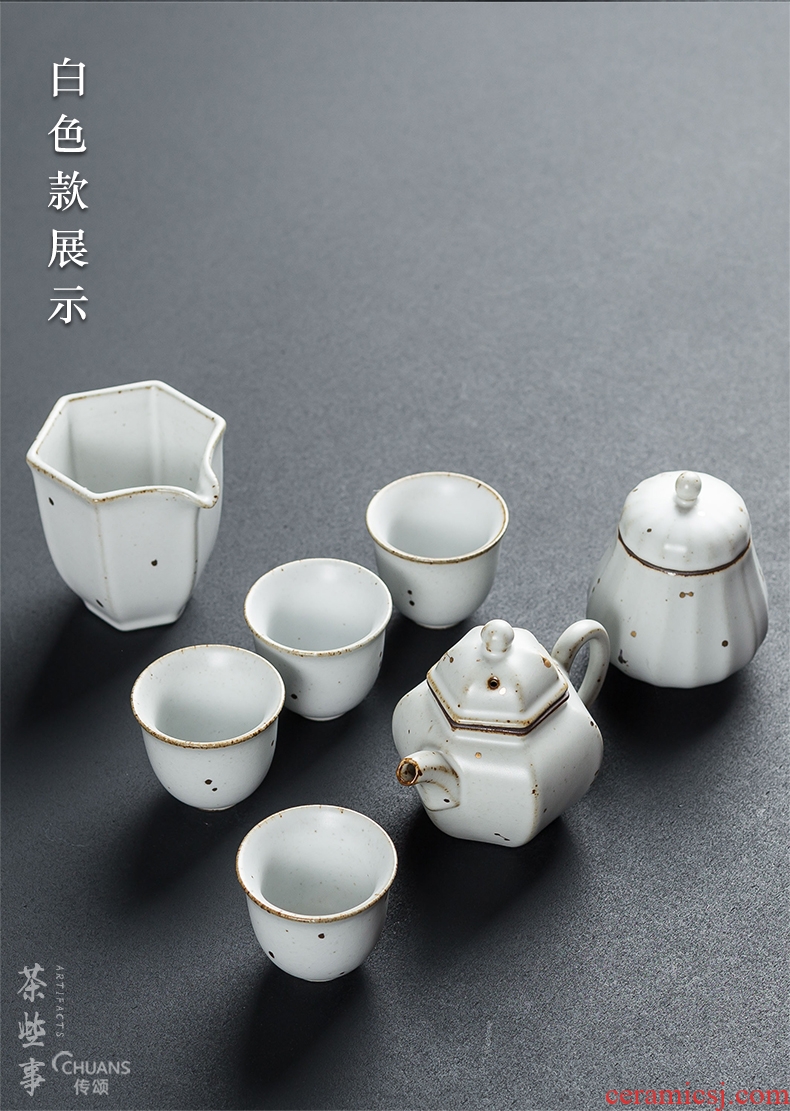 Famed creative ceramic teapot tea cups and exquisite kung fu tea set the whole household contracted gift set