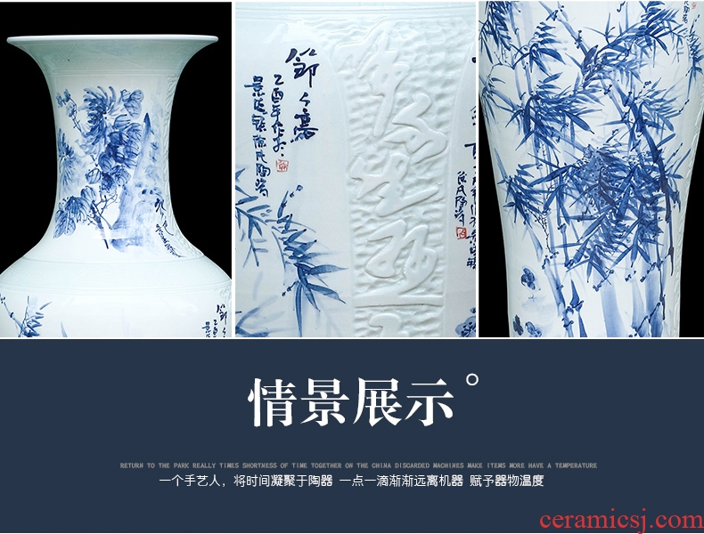 Jingdezhen ceramics vase archaize principal enamel pastel color six surface painting of flowers and collect crafts decorative - 567047571881
