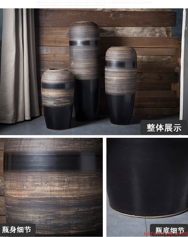 Jingdezhen ceramics of large vase furnishing articles sitting room hotel large new Chinese style household adornment TV ark - 570389413928