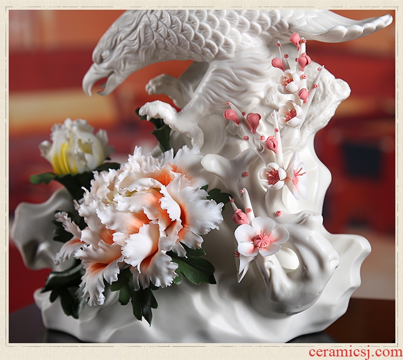 Oriental soil dehua ceramic flower its art furnishing articles business gifts and leadership/future