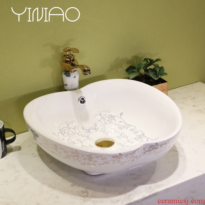 Million birds alien art stage basin ceramic lavatory circular basin basin on the toilet lavabo