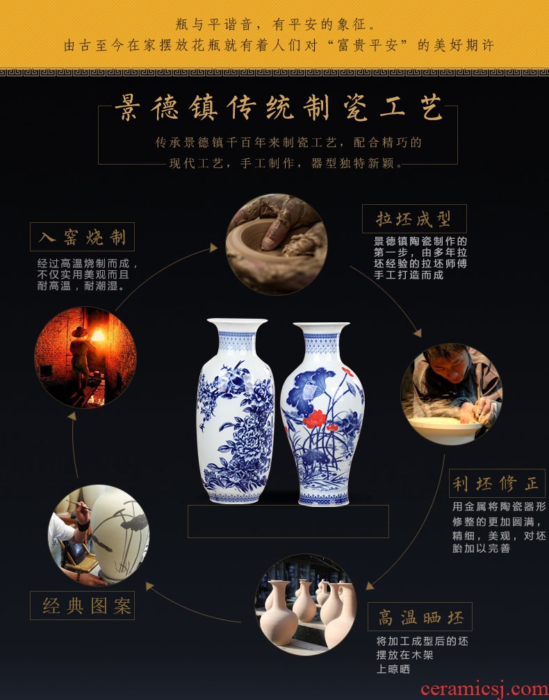 Archaize your up craft ceramic vase large contracted home sitting room mesa adornment restoring ancient ways is China - 560210800989