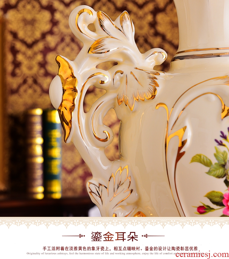 Chinese style restoring ancient ways is dry flower vases, ceramic furnishing articles zen art rich ancient frame sitting room decorates porch bookcase large - 569265921916