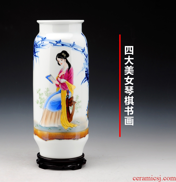 Jingdezhen ceramic hand - made vase landed contracted vases, ceramic flower arrangement I sitting room decorate household