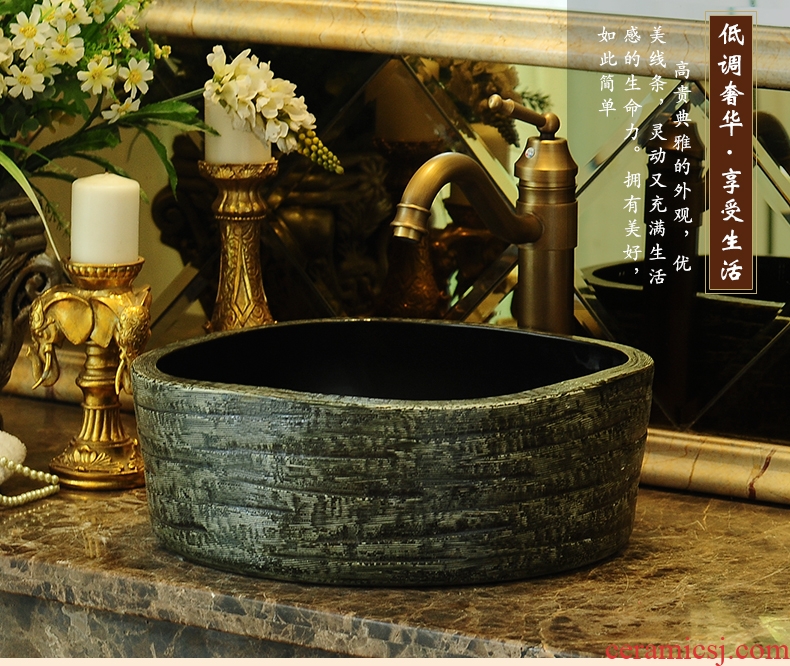 Checking basin art of jingdezhen ceramic table European archaize toilet lavatory sink thickening