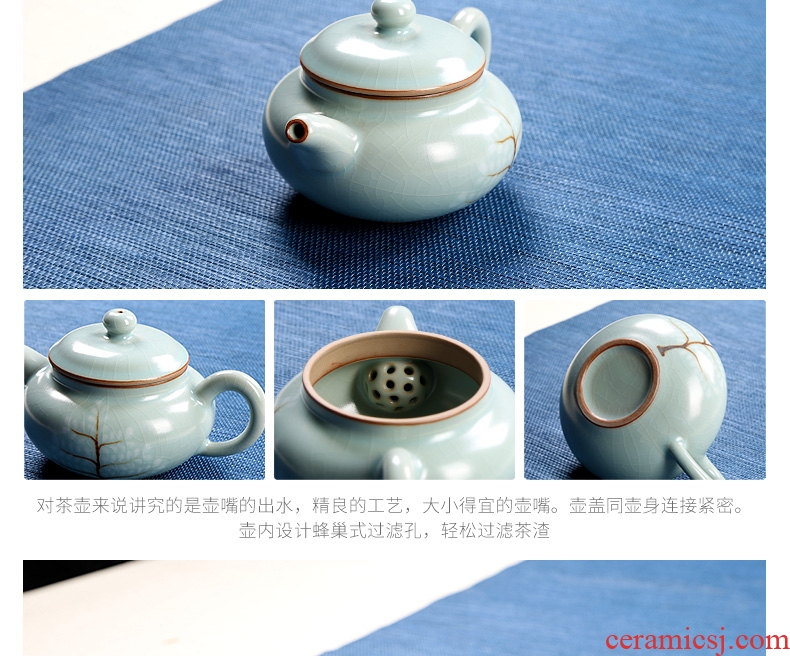 Royal refined your kiln tea set suits your kiln of a complete set of tea sets household kung fu tea tea set ceramic cup group