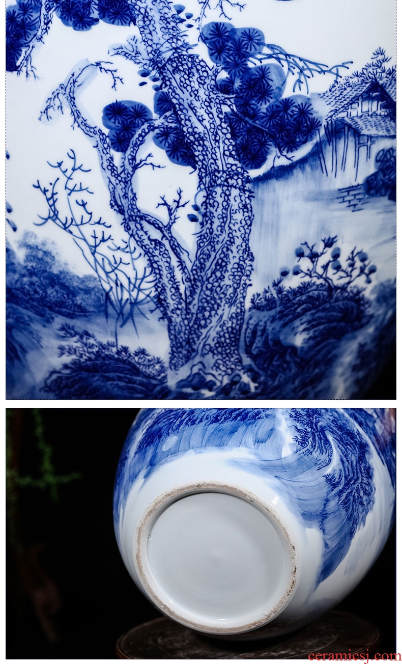 Jingdezhen ceramics vase of large sitting room hotel opening gifts - 44888964592 large porcelain home decoration furnishing articles