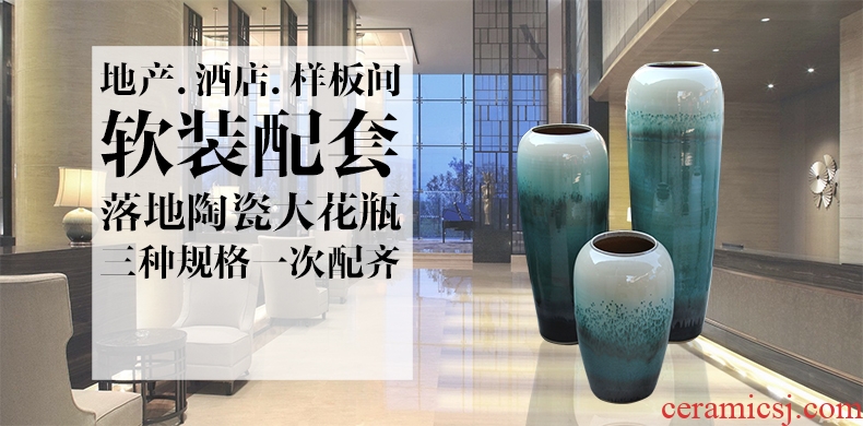 Jingdezhen ceramic vase of large European I and contracted sitting room dry flower arranging ins porch lucky bamboo furnishing articles - 537234824282