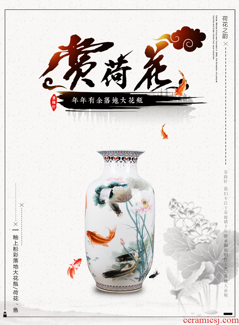 Jingdezhen porcelain industry the azure glaze ceramics founds a flat belly vase Chinese modern decor collection furnishing articles - 570769975785