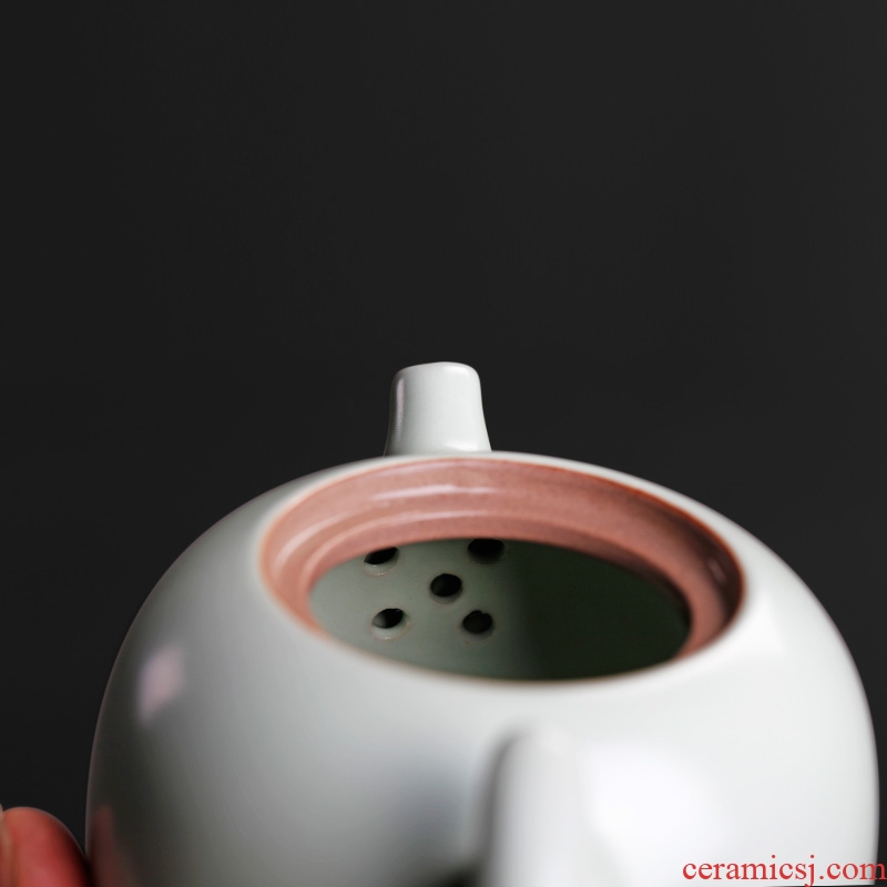 Royal refined your kiln ceramic teapot single pot on kung fu tea set household ice crack filtering contracted tea