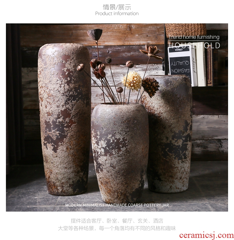 Jingdezhen ceramic famille rose blooming flowers sitting room of large vase 185 1.2 m to 1.8 m sitting room place - 553132599730
