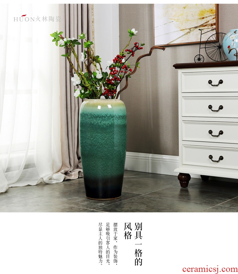 Jingdezhen modern ideas of new Chinese style hotel villa living room home decoration flower arrangement of large vases, ceramic high - 567334237431