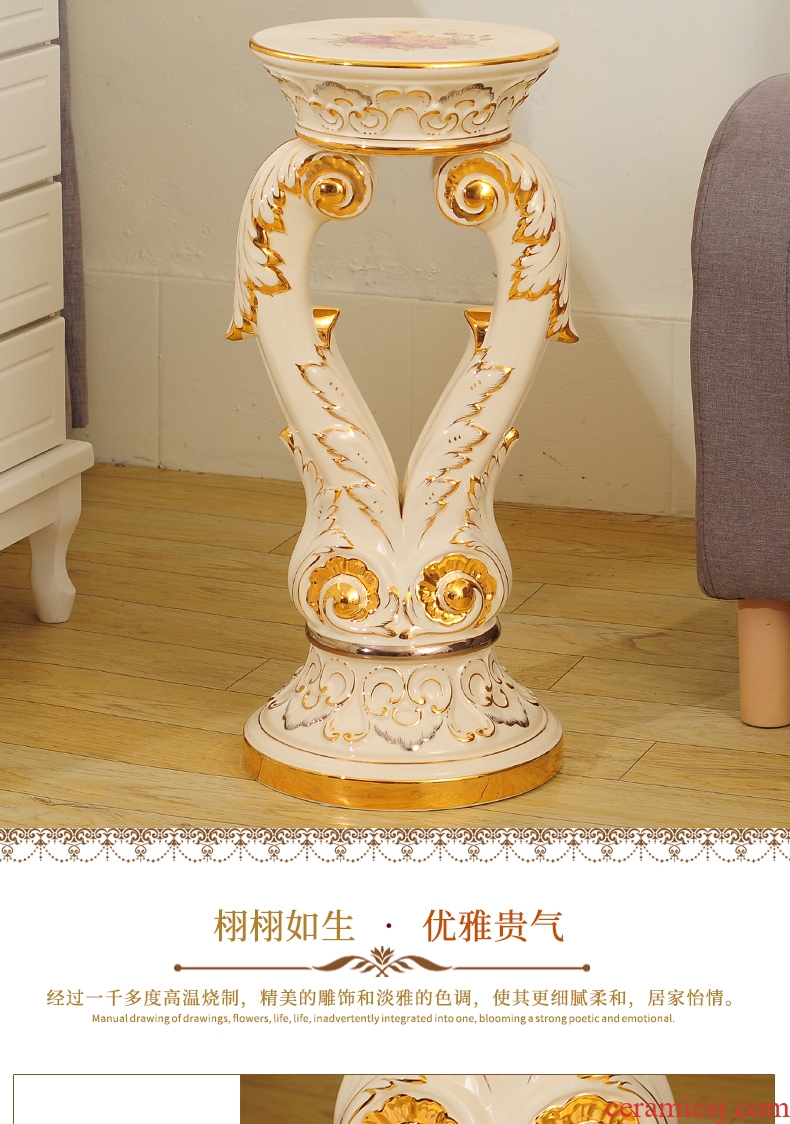 Jingdezhen ceramics furnishing articles big vase household flower arrangement sitting room adornment bottles hand blue and white porcelain vase furnishing articles - 569567226408
